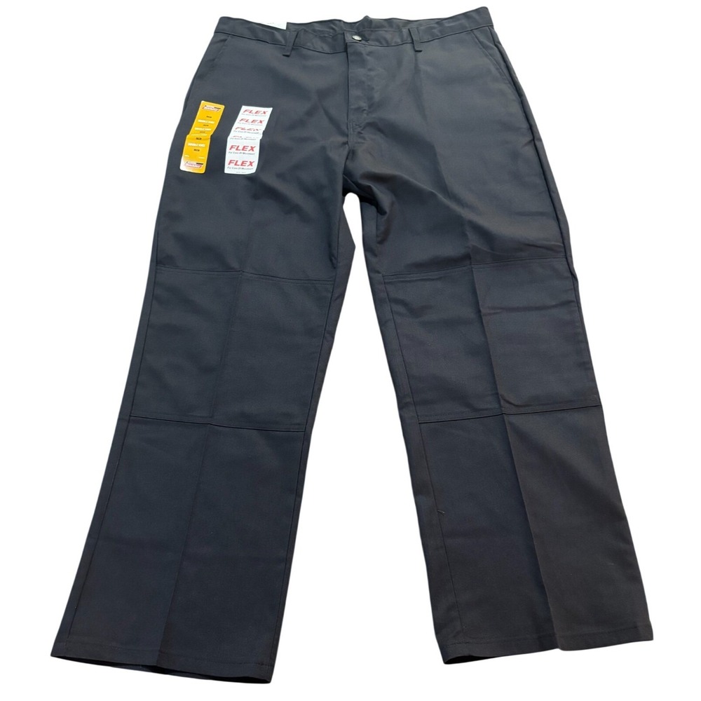 Genuine Dickies Flex‎ Double Knee Work Pants Black 38x30 GP8738BK Mens Trousers